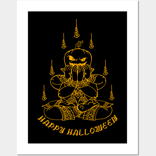 Thai-Inspired Halloween Delight Tee Posters and Art